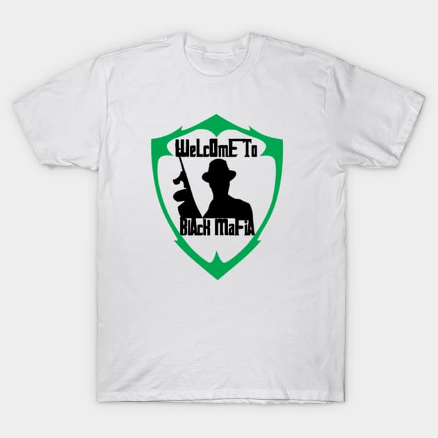 Black Mafia Green Logo T-Shirt by BlackMafia